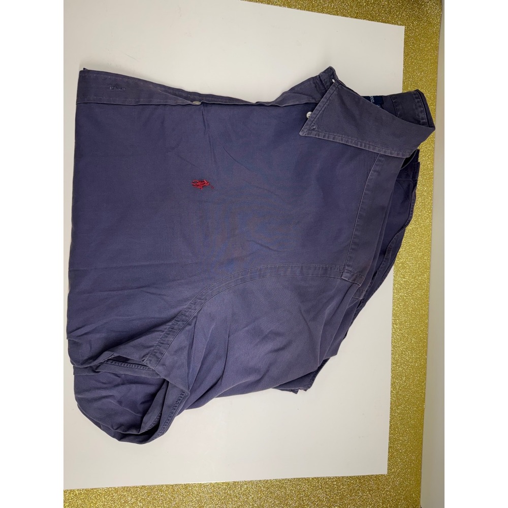 Ralph Lauren Mens Classic Fit Long Sleeve Button Down Shirt Blue Gray XL - Picture 6 of 8